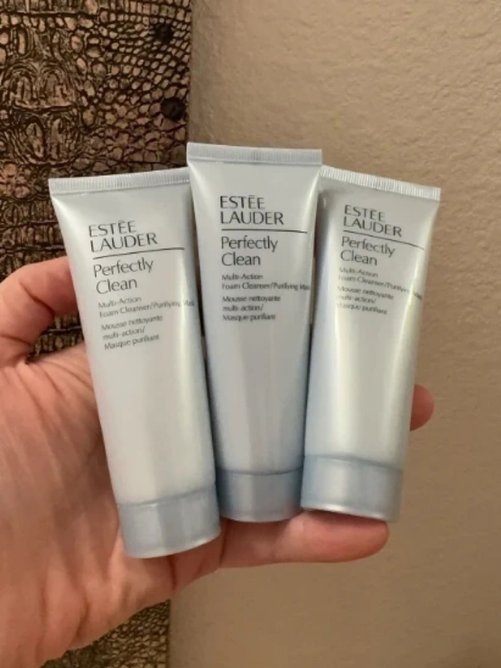 3X Estée Lauder Perfectly Clean Foam Cleanser 1.7oz=50ml*3